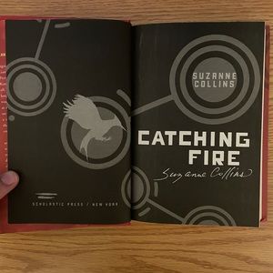 Signed Suzann Collins Catching Fire book